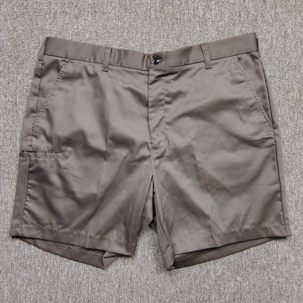 WEARGUARD UPS Shorts Men's 40 Brown Cotton Blend Chino Uniform Twill Driver